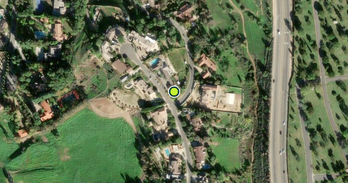 Satellite view of Orange Pickleball Courts