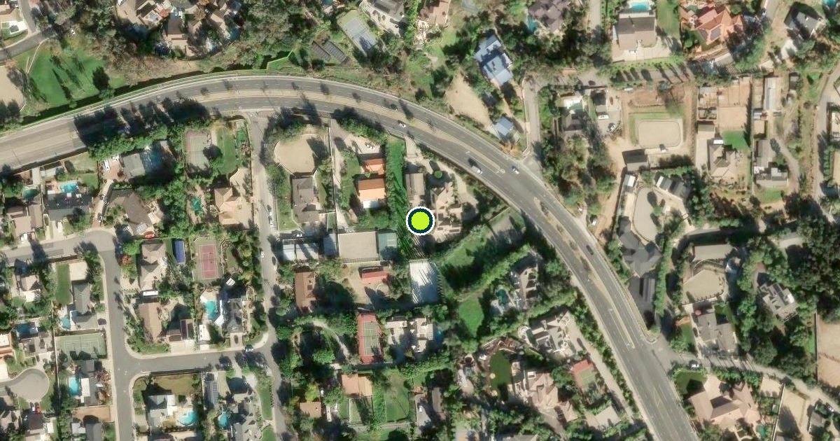 Satellite view of Orange Pickleball Courts