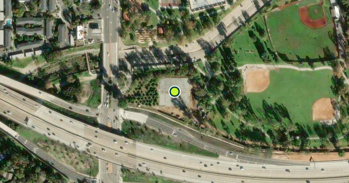 Satellite view of Orange Pickleball Courts