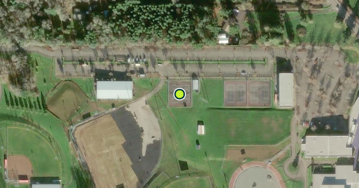 Satellite view of Oregon City High School Pickleball Courts