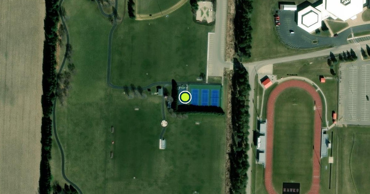 Satellite view of Oregon Pickleball Courts