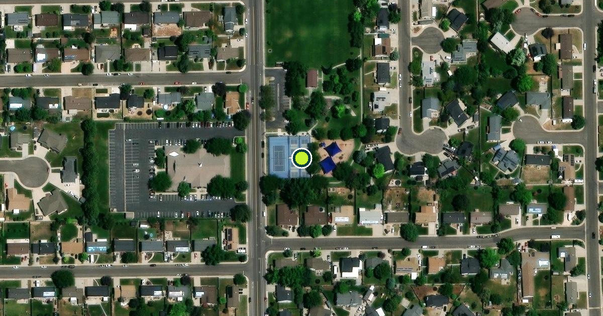Satellite view of Orem Pickleball Courts