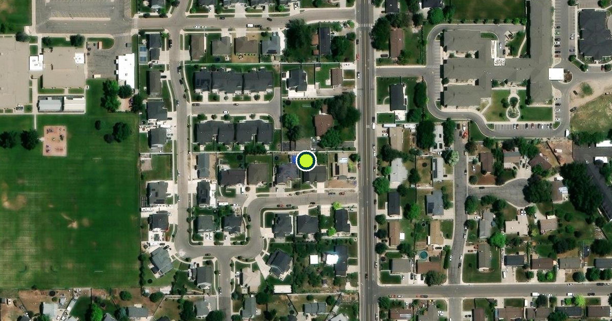 Satellite view of Orem Pickleball Courts