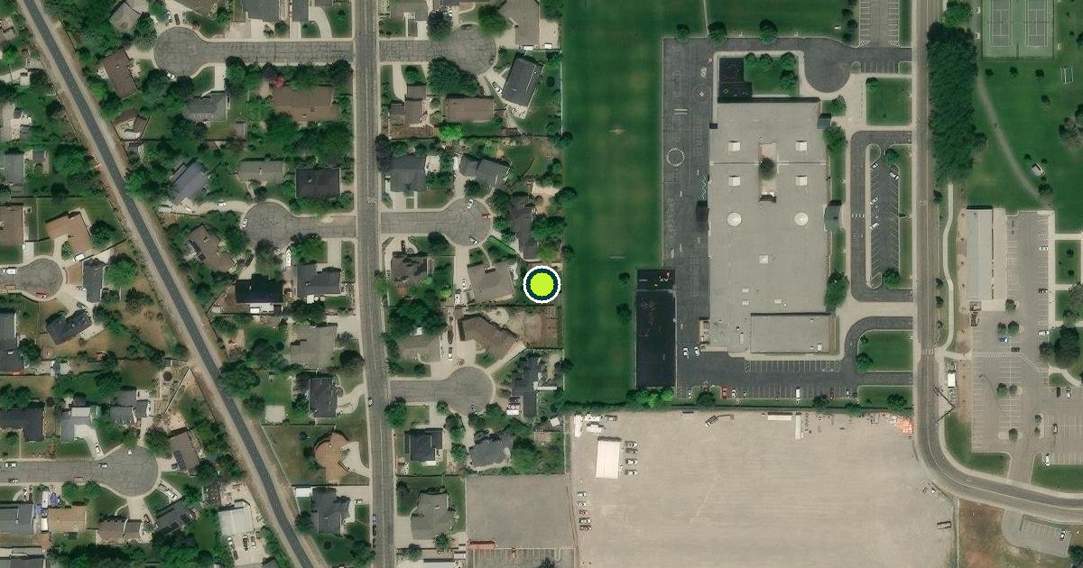 Satellite view of Orem Pickleball Courts