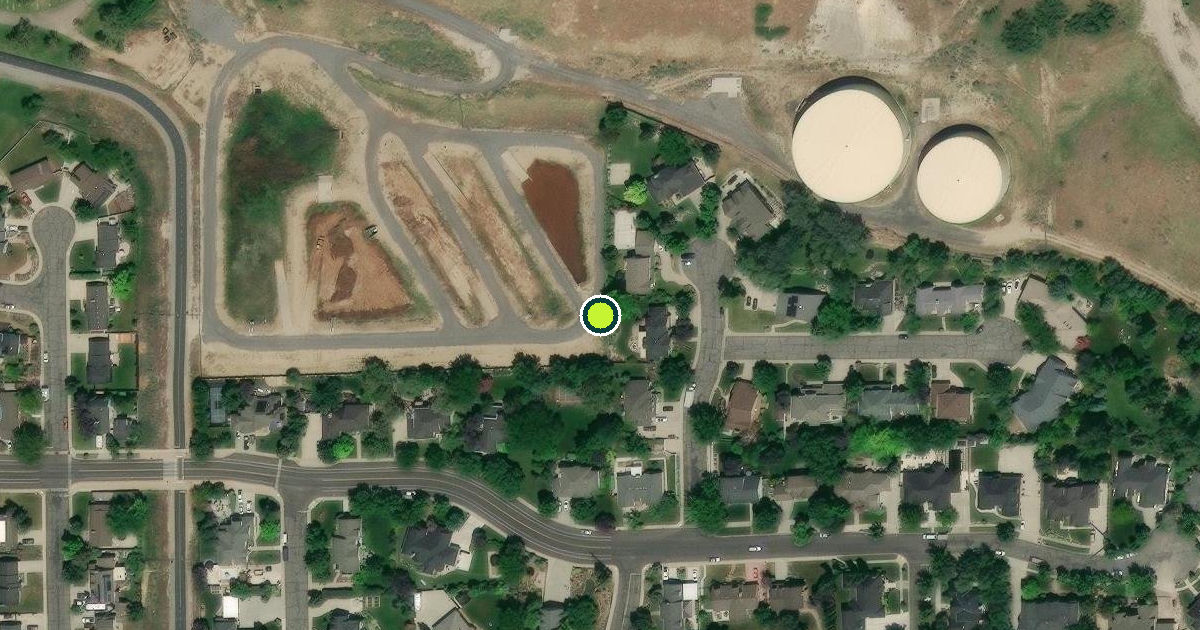 Satellite view of Orem Pickleball Courts