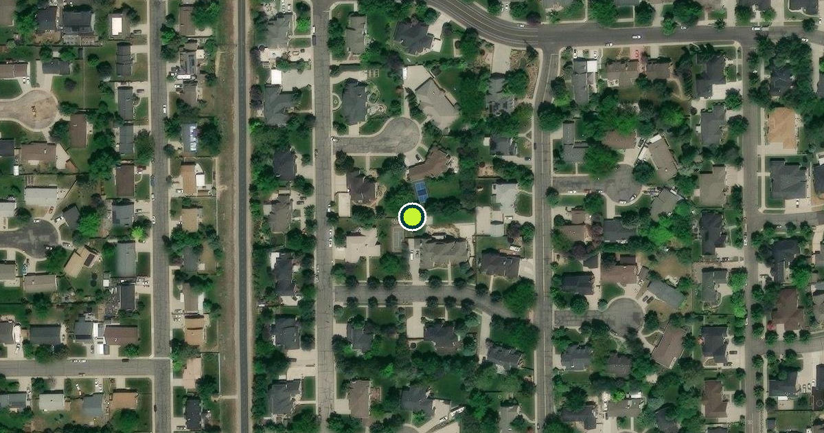 Satellite view of Orem Pickleball Courts