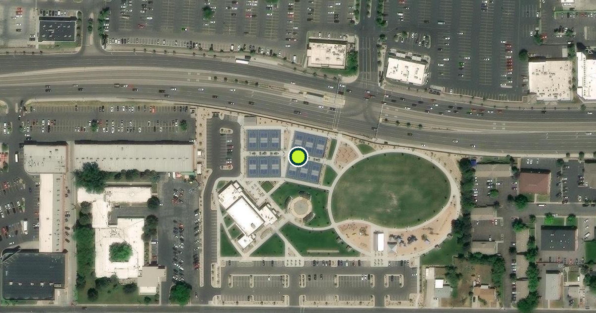 Satellite view of Orem Pickleball Courts
