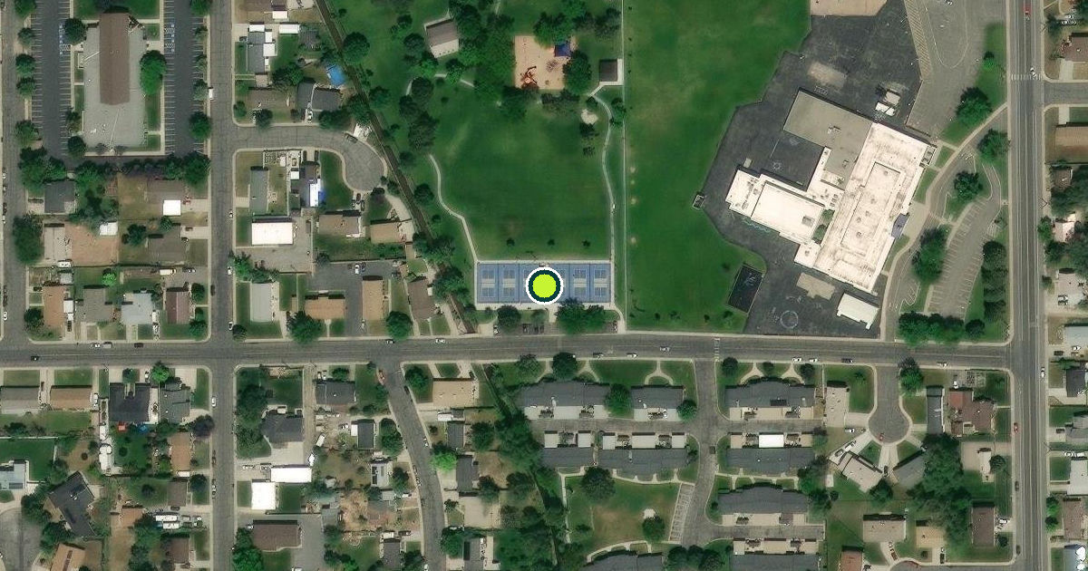 Satellite view of Orem Pickleball Courts