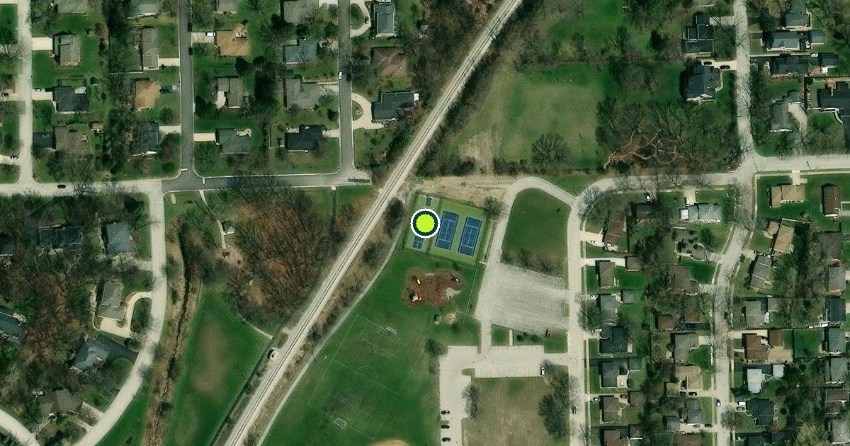 Satellite view of Orland Park Pickleball Courts