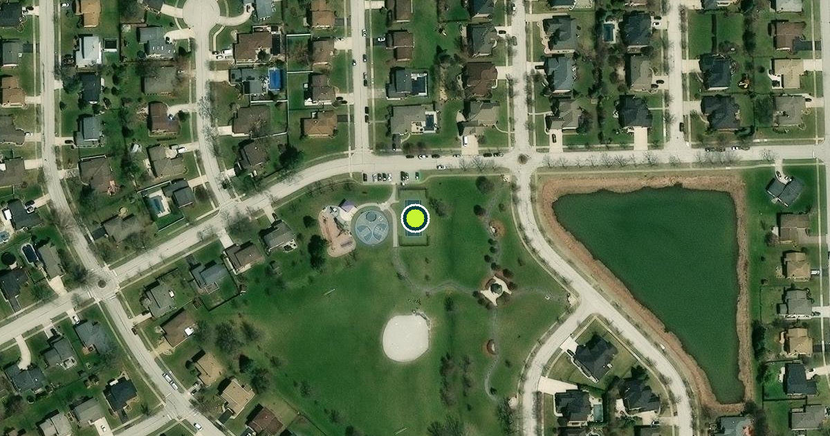 Satellite view of Orland Park Pickleball Courts