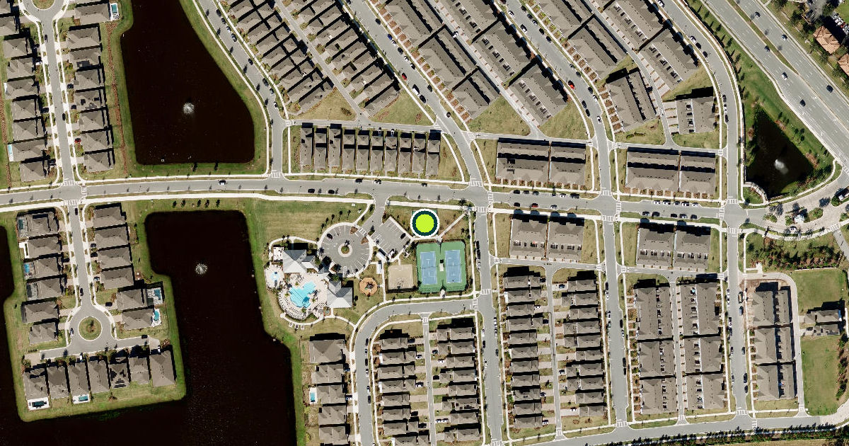 Satellite view of Orlando Pickleball Courts