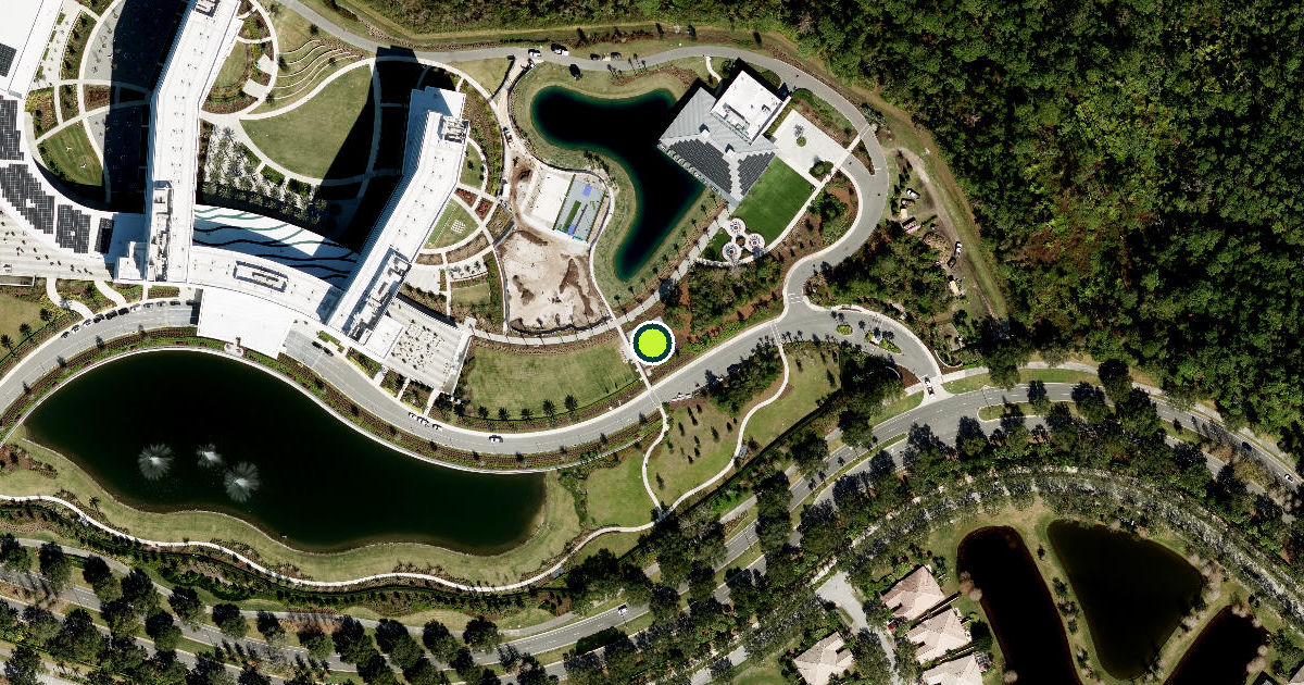 Satellite view of Orlando Pickleball Courts