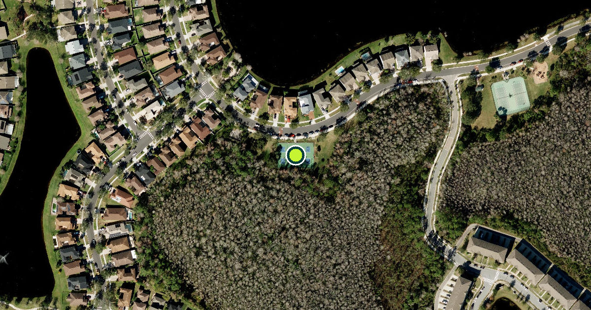 Satellite view of Orlando Pickleball Courts