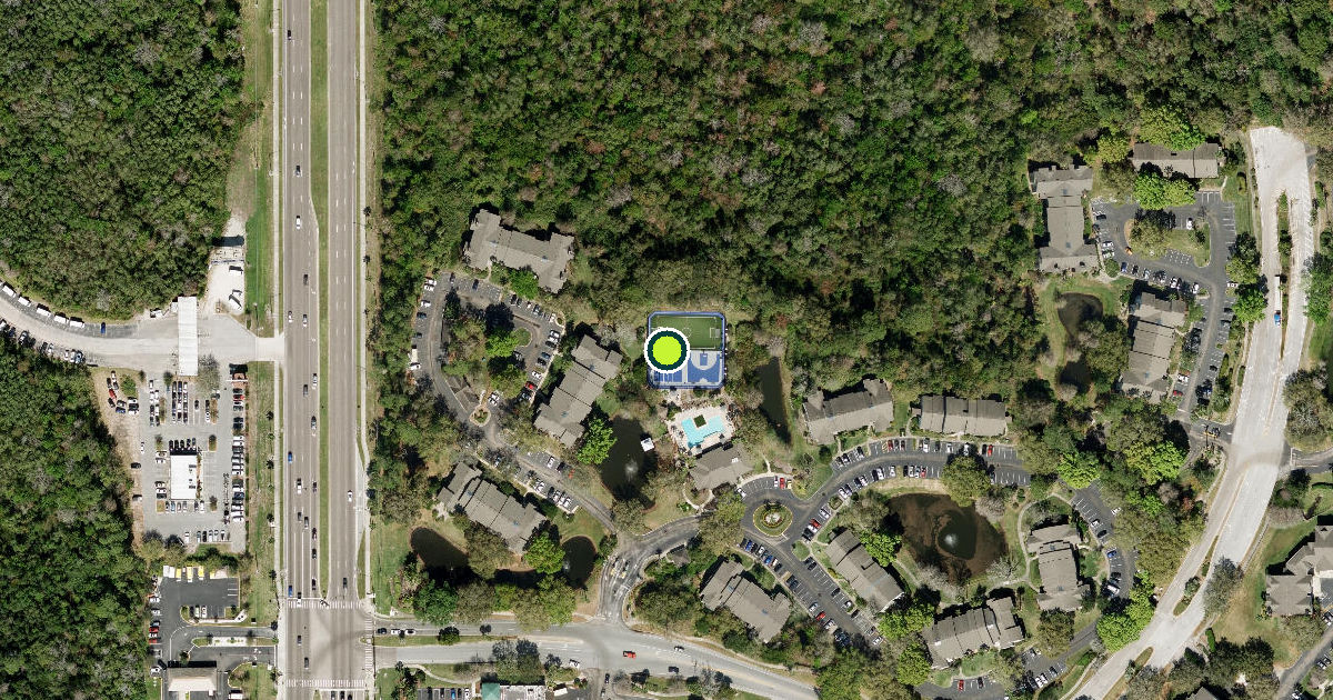 Satellite view of Orlando Pickleball Courts