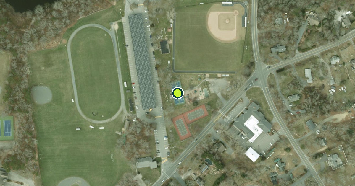 Satellite view of Orleans Pickleball Courts