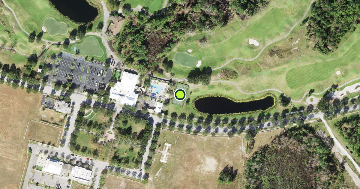 Satellite view of Osceola County Pickleball Courts