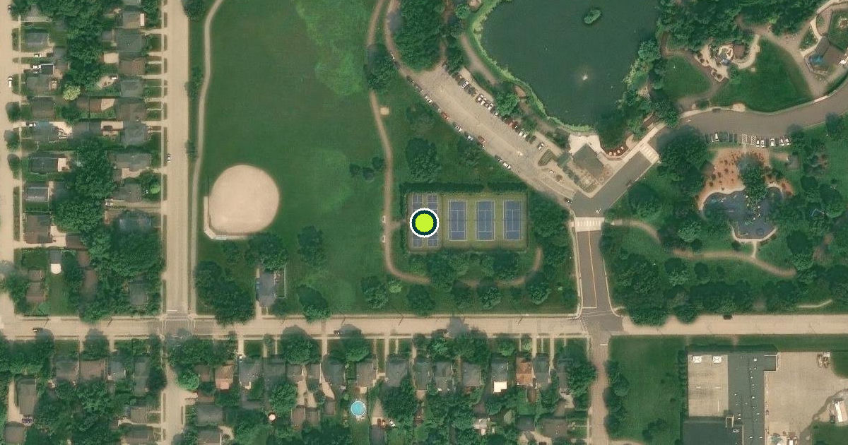 Satellite view of Oshkosh Pickleball Courts