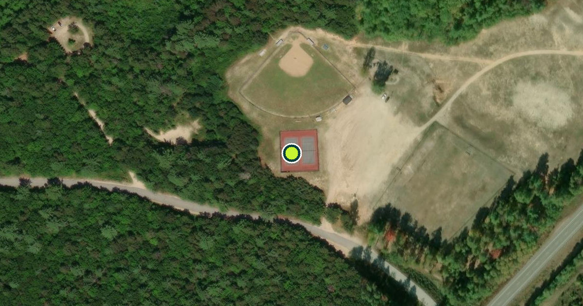 Satellite view of Ossipee Pickleball Courts