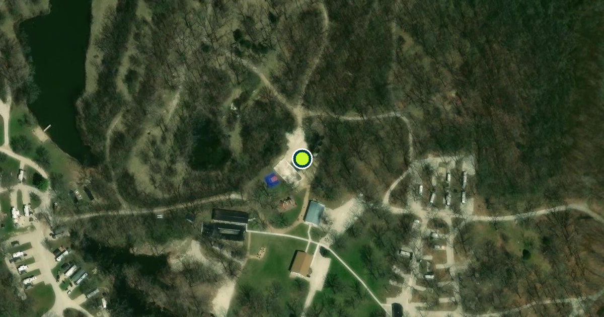 Satellite view of Oswego Pickleball Courts