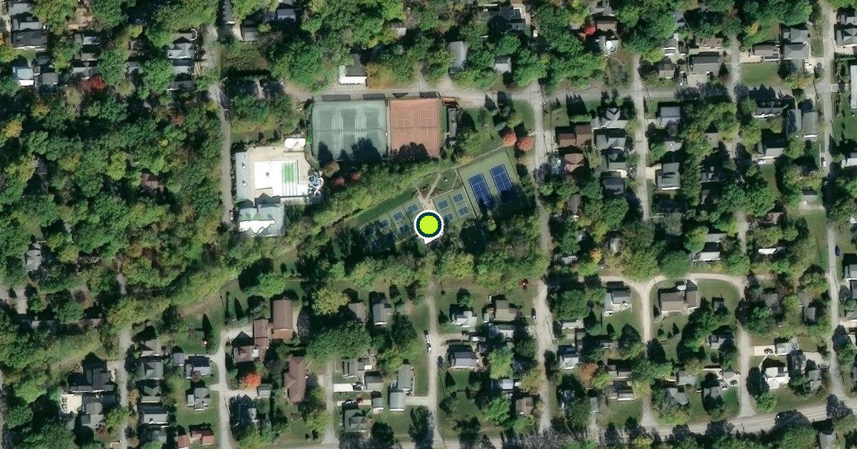 Satellite view of Ottawa County Pickleball Courts
