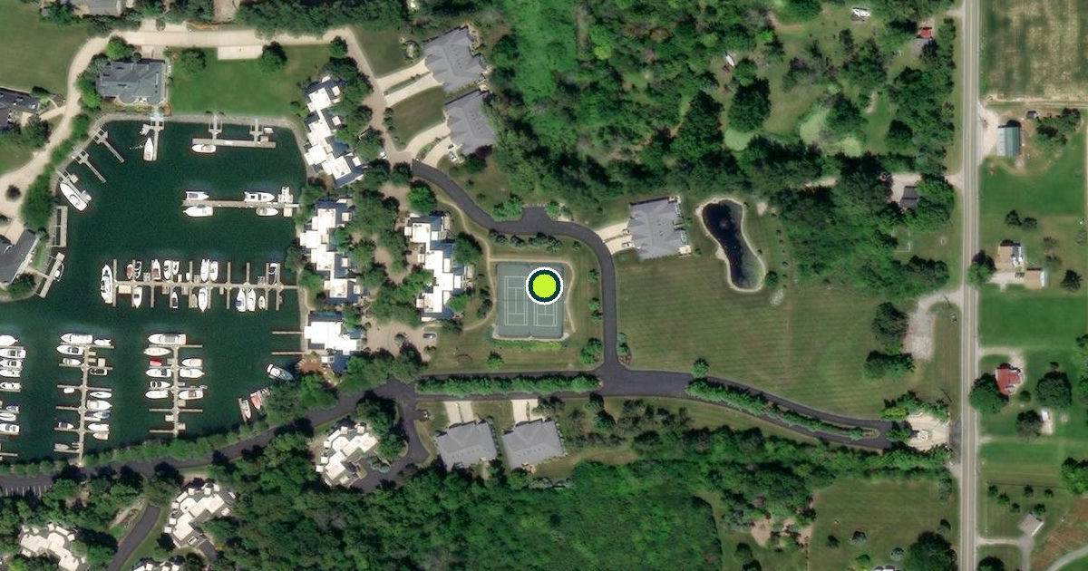 Satellite view of Ottawa County Pickleball Courts