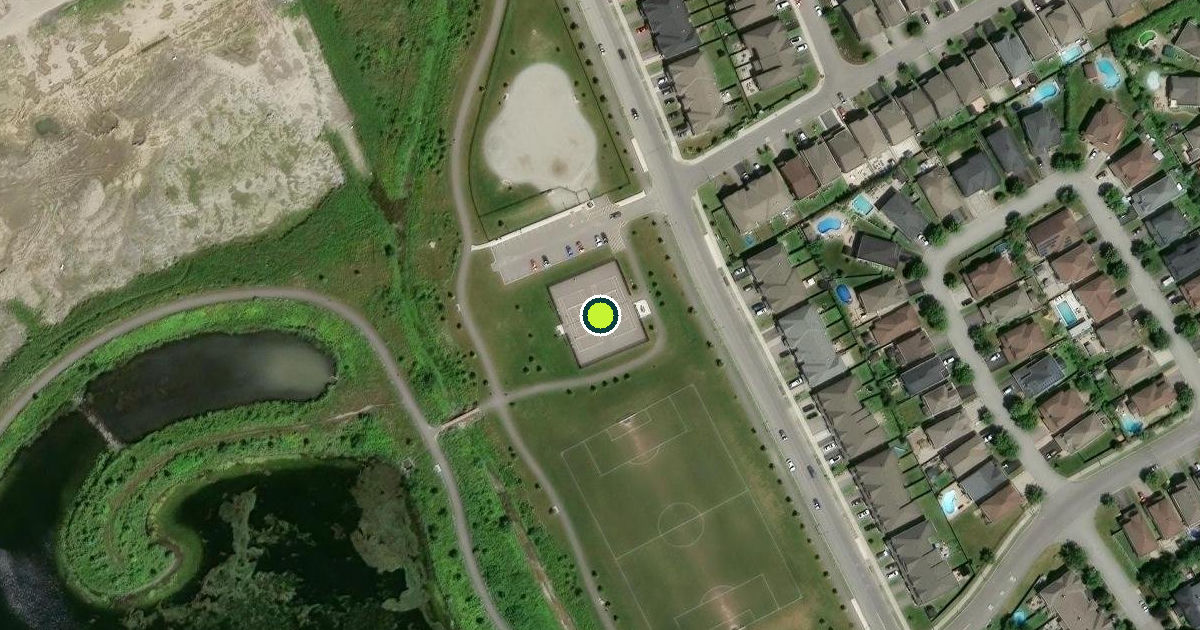 Satellite view of Ottawa Pickleball Courts