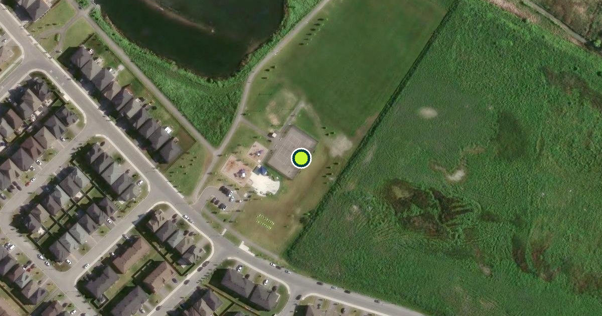 Satellite view of Ottawa Pickleball Courts