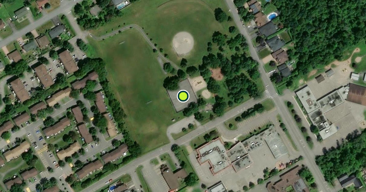 Satellite view of Ottawa Pickleball Courts