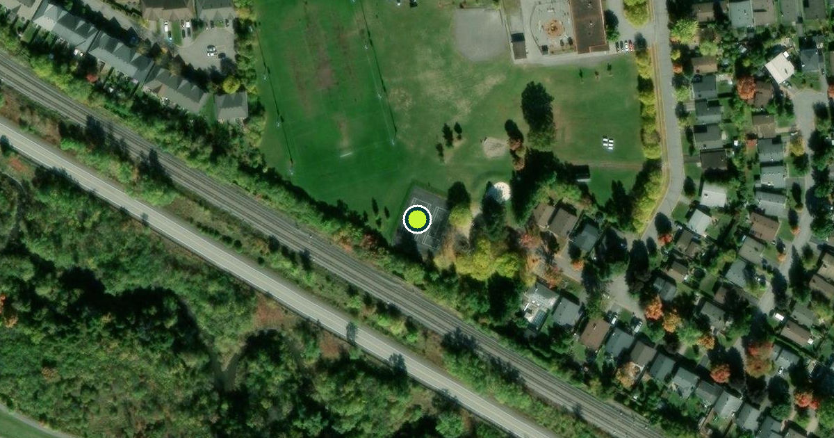 Satellite view of Ottawa Pickleball Courts