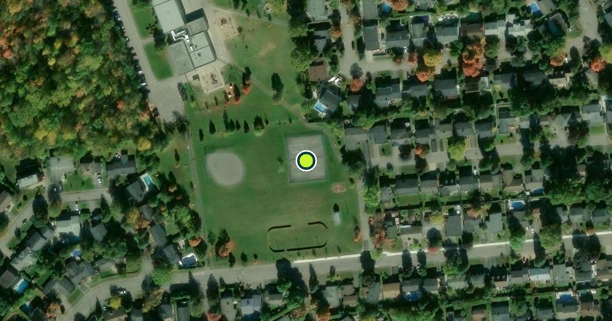 Satellite view of Ottawa Pickleball Courts