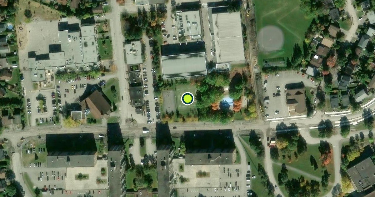 Satellite view of Ottawa Pickleball Courts