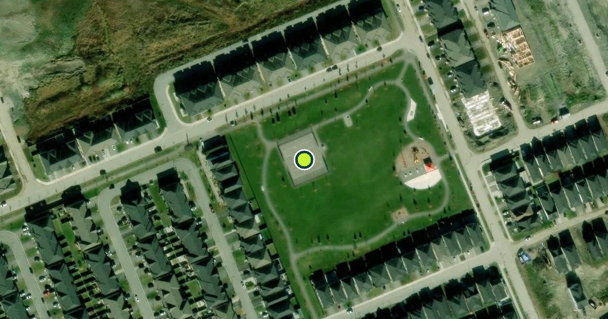 Satellite view of Ottawa Pickleball Courts