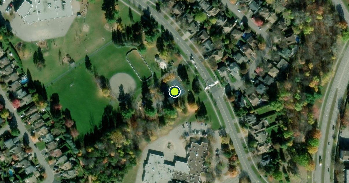 Satellite view of Ottawa Pickleball Courts