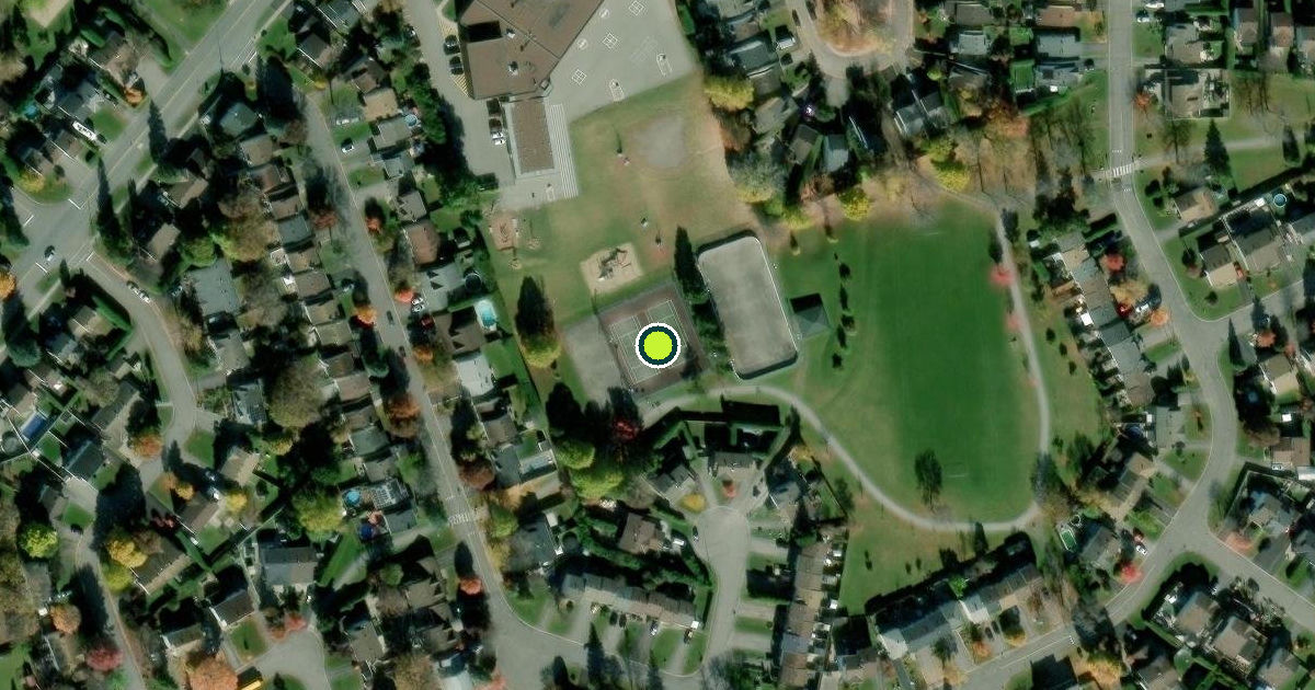 Satellite view of Ottawa Pickleball Courts