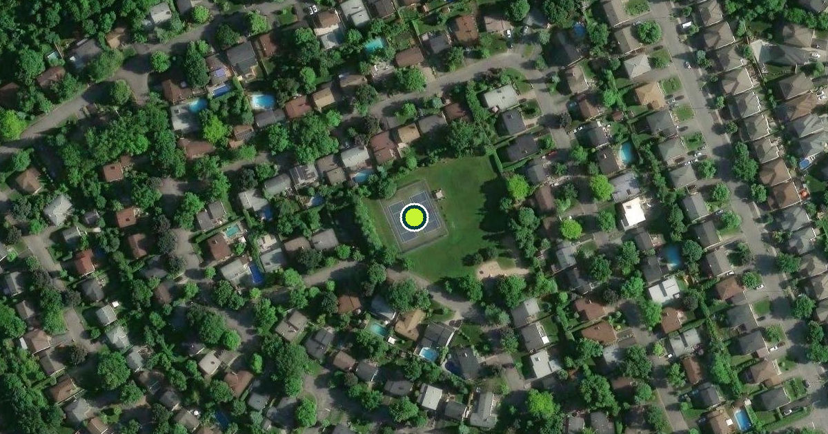 Satellite view of Ottawa Pickleball Courts