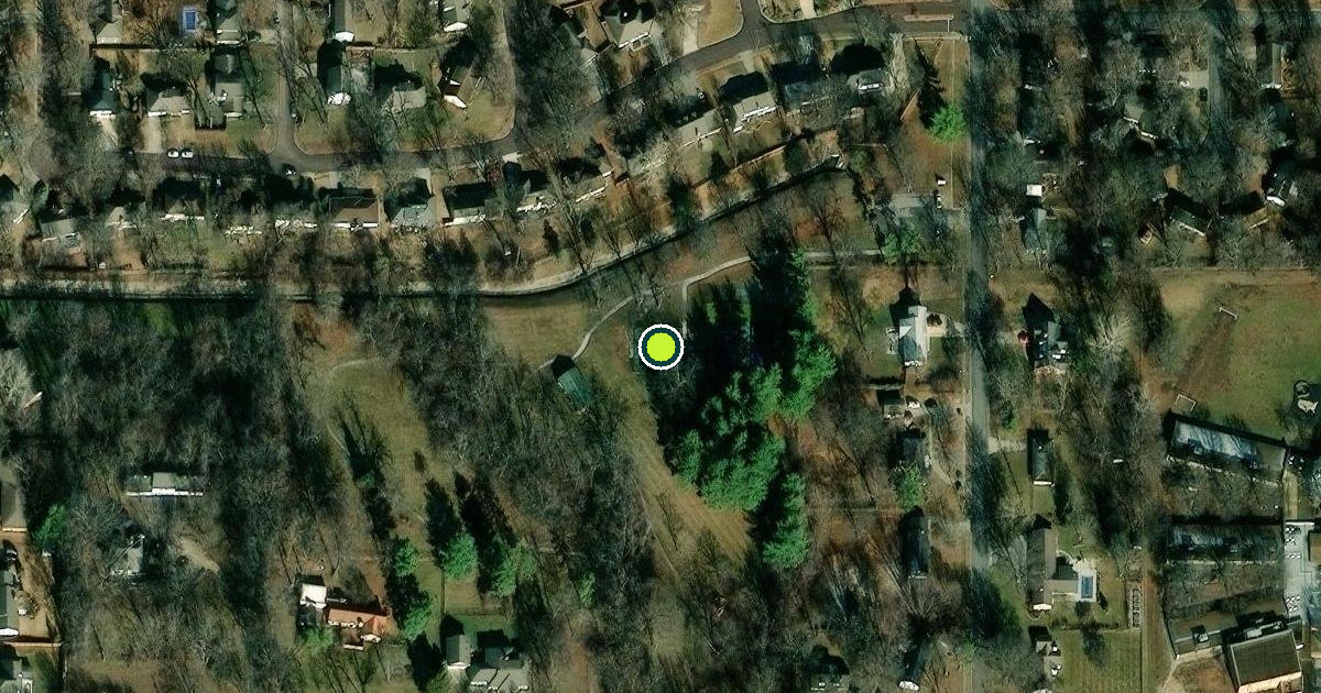 Satellite view of Overland Park Pickleball Courts