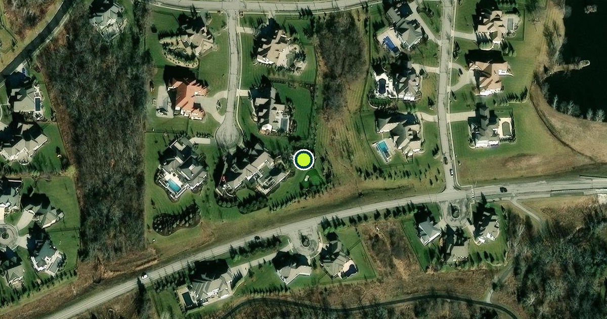 Satellite view of Overland Park Pickleball Courts