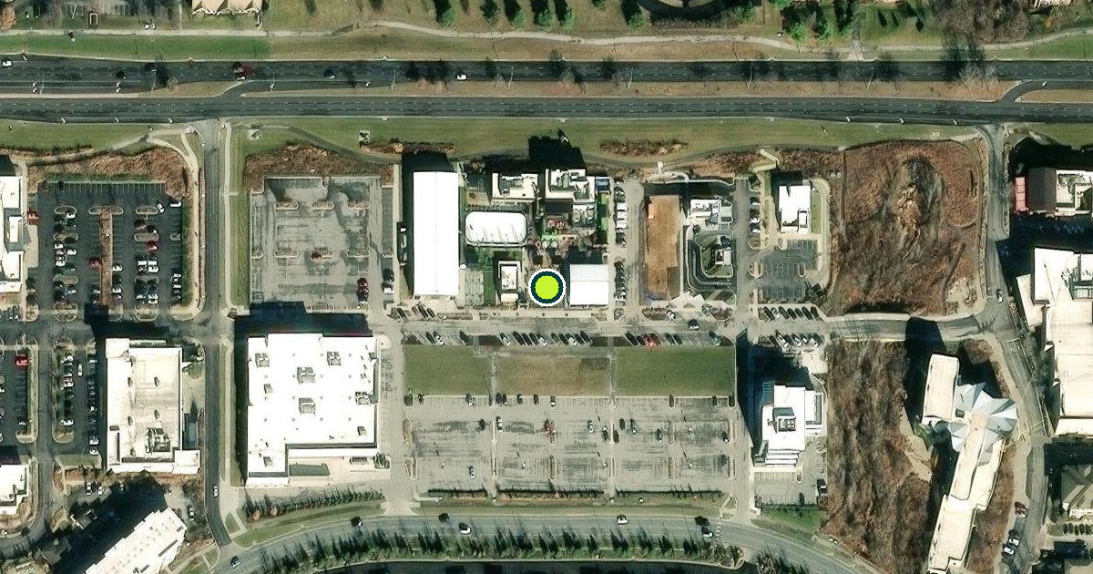 Satellite view of Overland Park Pickleball Courts
