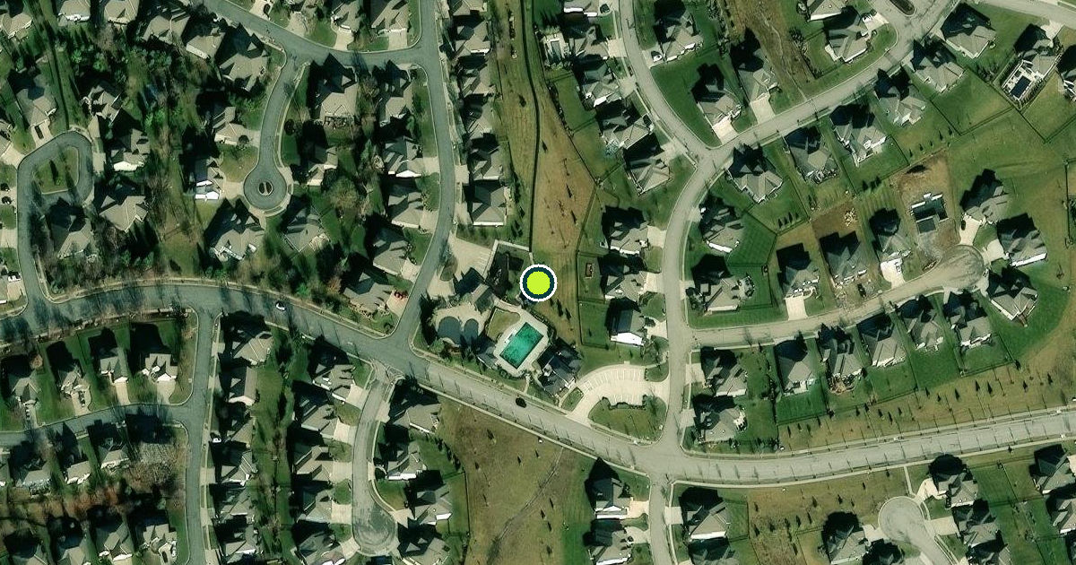 Satellite view of Overland Park Pickleball Courts