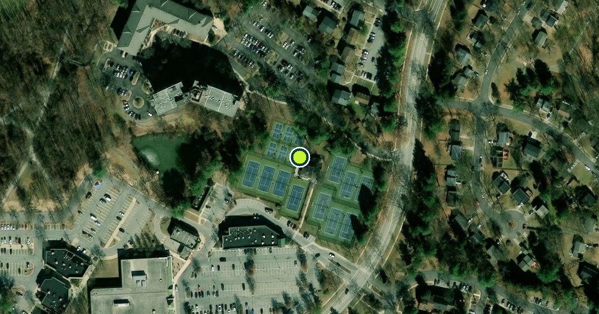 Satellite view of Owen Brown Tennis Center