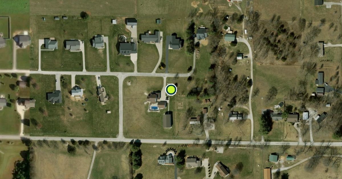 Satellite view of Owen County Pickleball Courts