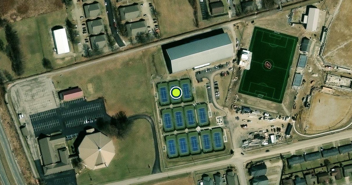 Satellite view of Owensboro Pickleball Courts