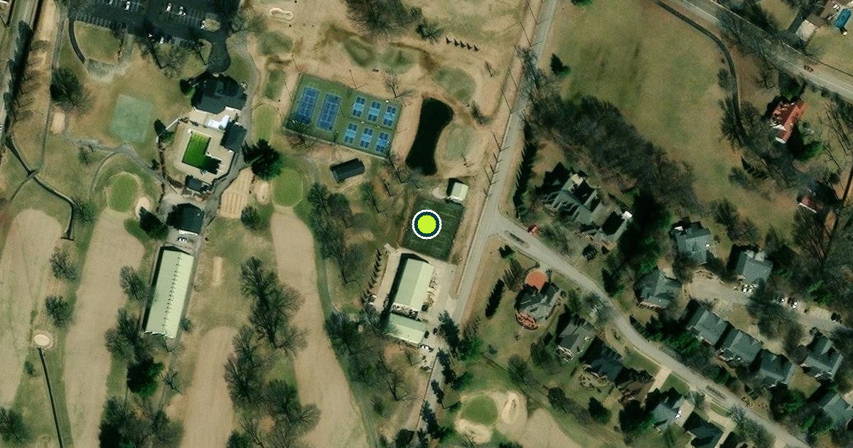 Satellite view of Owensboro Pickleball Courts