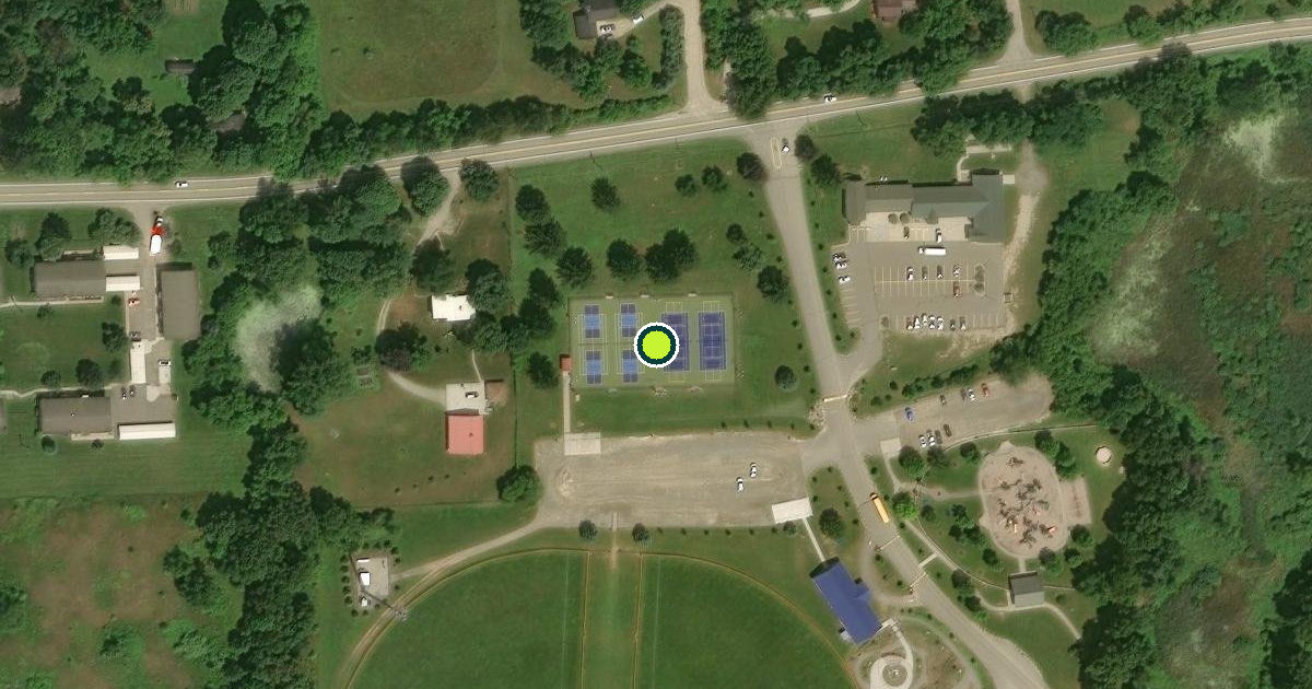 Satellite view of Oxford Charter Township Pickleball Courts
