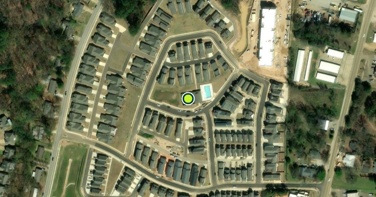 Satellite view of Oxford Pickleball Courts