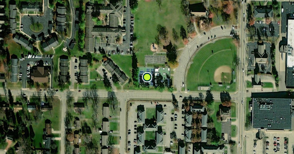 Satellite view of Oxford Pickleball Courts