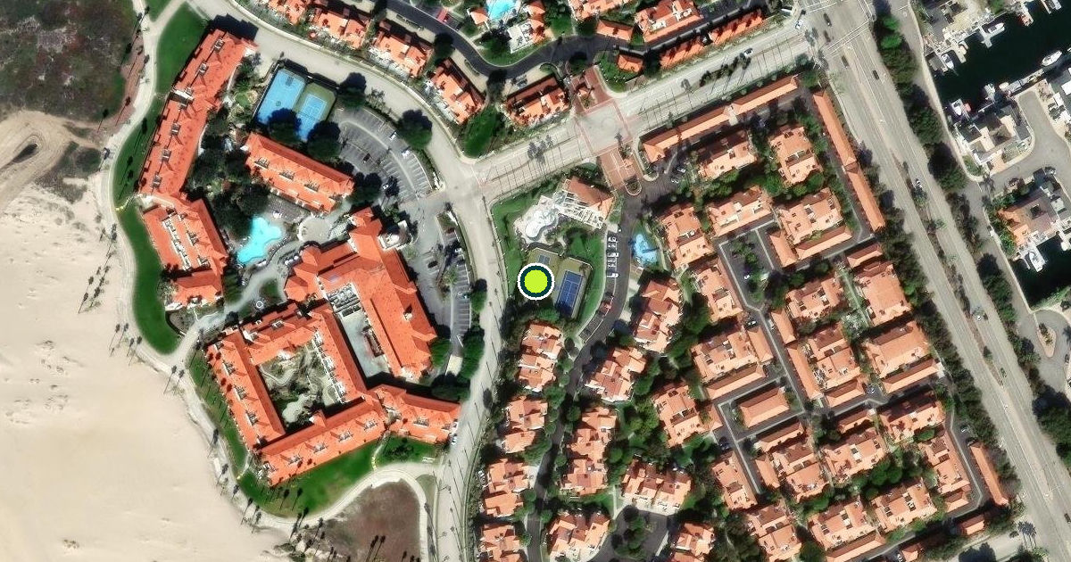 Satellite view of Oxnard Pickleball Courts