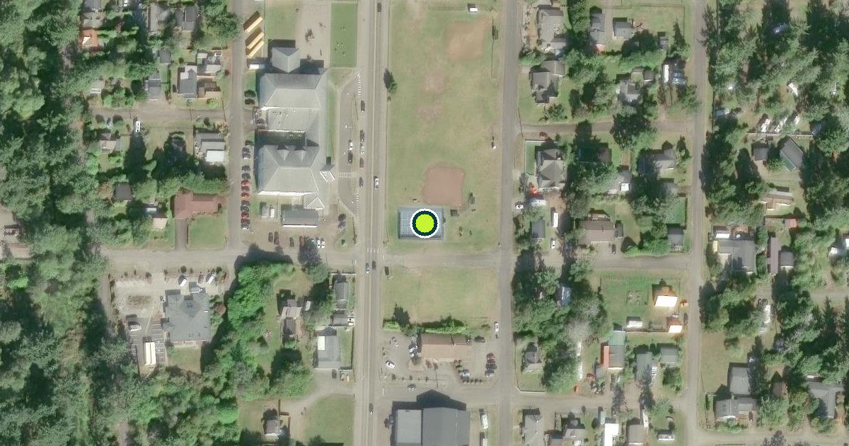 Satellite view of Pacific County Pickleball Courts