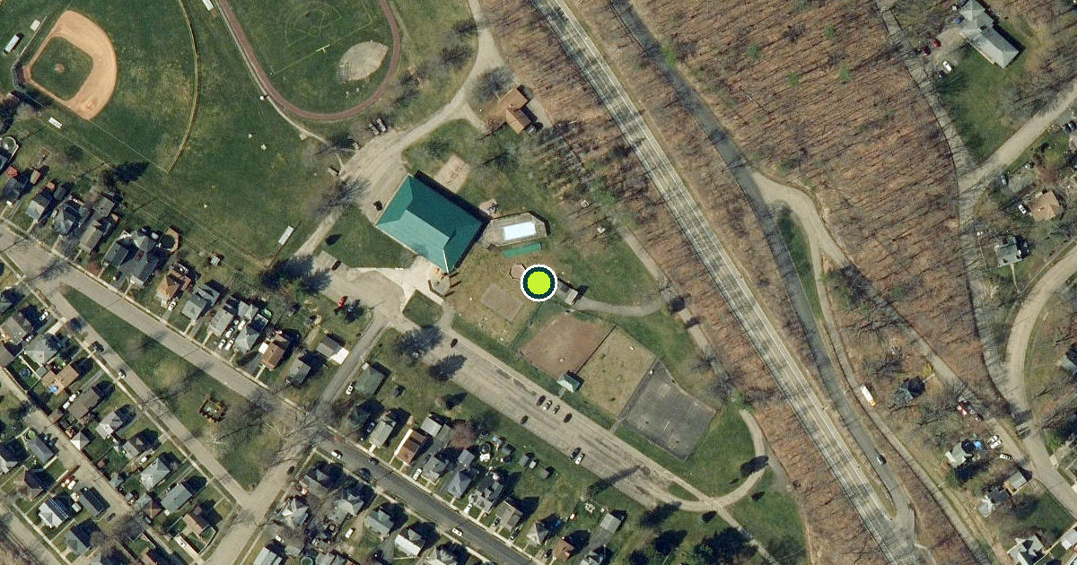 Satellite view of Painted Post Pickleball Courts