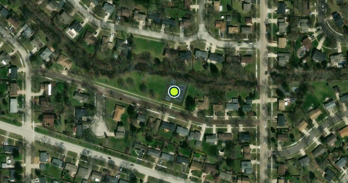 Satellite view of Palatine Pickleball Courts